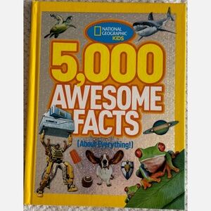 LNational Geographic Kids 5,000 Awesome Facts Hardcover Book (2012)